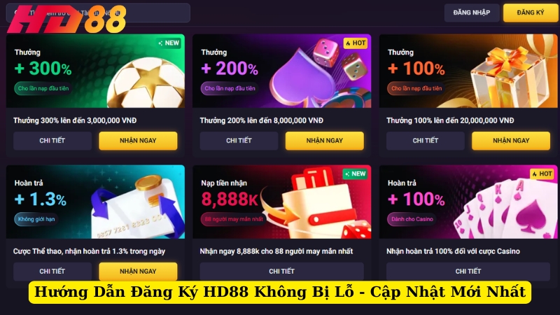 Hướng Dẫn Đăng Ký HD88 Không Bị Lỗ - Cập Nhật Mới Nhất